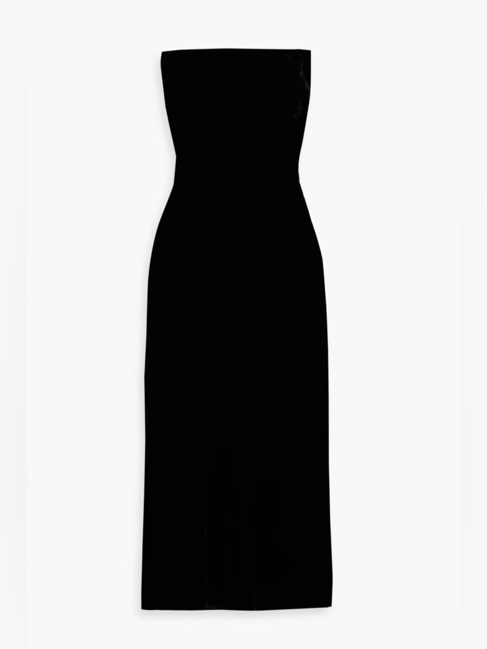 Veronica Beard Flora Strapless Velvet Black Midi Dress size 2 - Picture 3 of 3